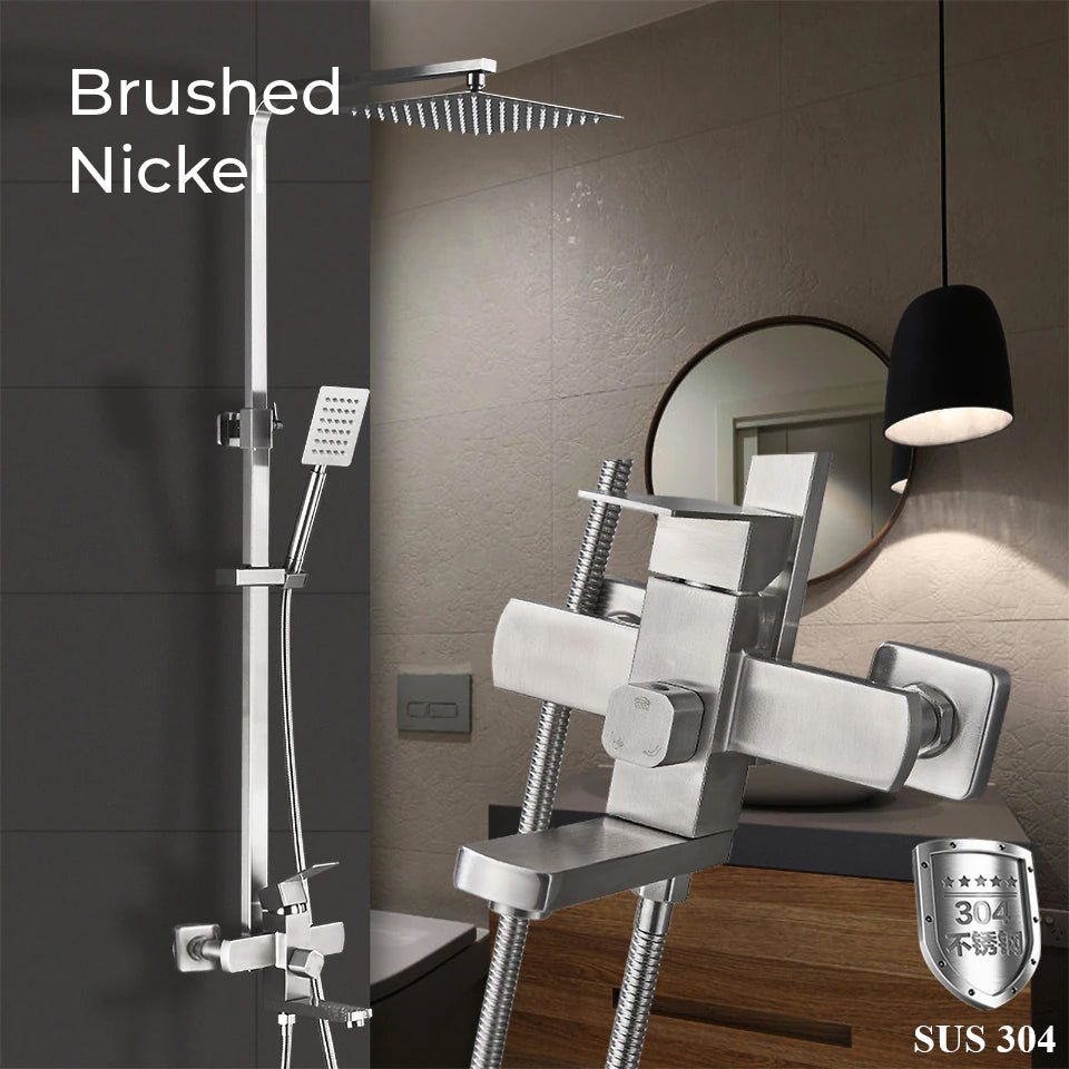 Luxury Rain Shower Head With Handheld Sprayer Easy Fit