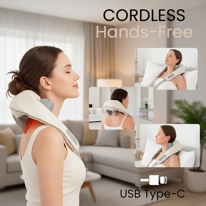 Relaxing Heat Knead Neck Massage Pillow