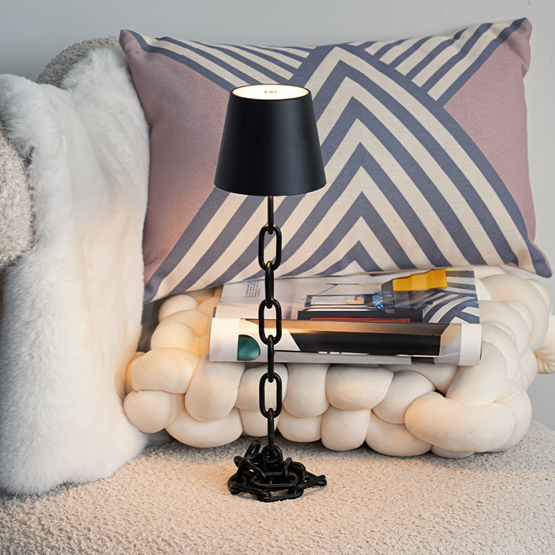 Contemporary Metal Link Desk Lamp