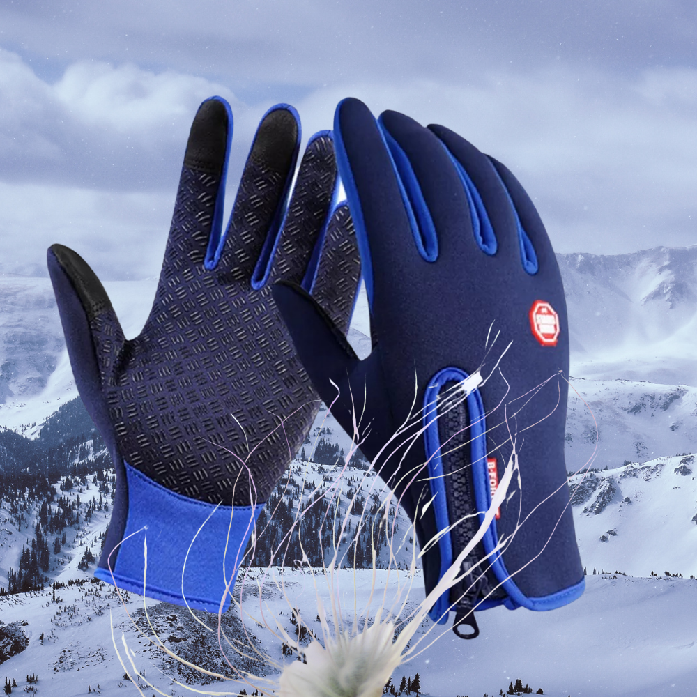 Warm Waterproof Insulated Winter Gloves, Grip Palm - Lusomart
