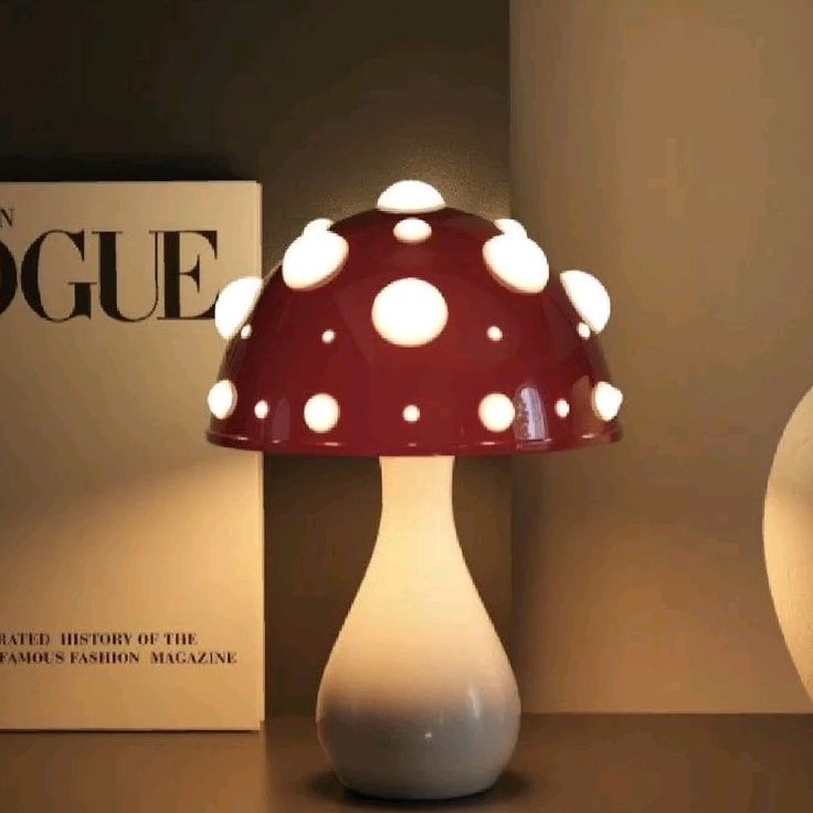 Soft Mushroom Table Lamp For Cozy Bedtime Ambiance