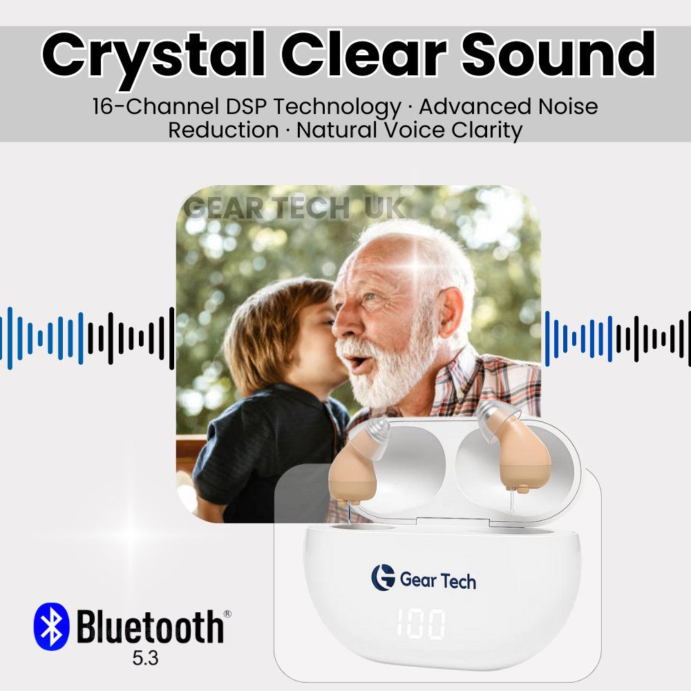 Easy Fit Digital Hearing Aids with Bluetooth App Control