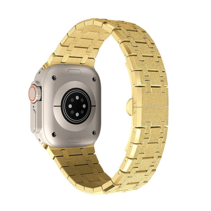 Shining Silver Double Chain Apple Watch Band