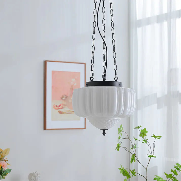Simple White Hanging Lamp