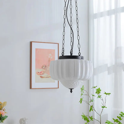 Simple White Hanging Lamp