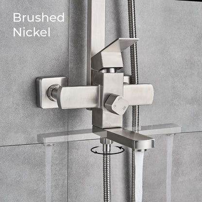Luxury Rain Shower Head With Handheld Sprayer Easy Fit