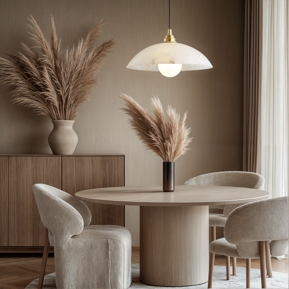 White Marble Pendant Light Fixtures - Lusomart