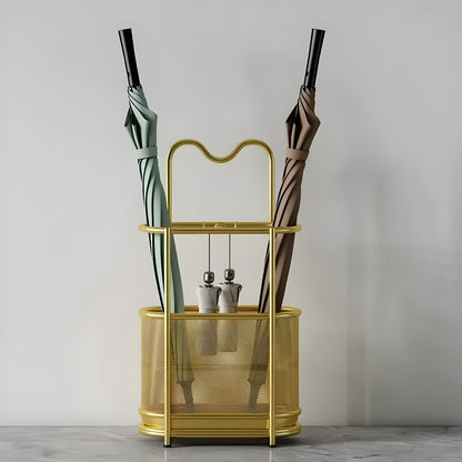 Sturdy Metal Umbrella Holder With Water Tray Eco Friendly