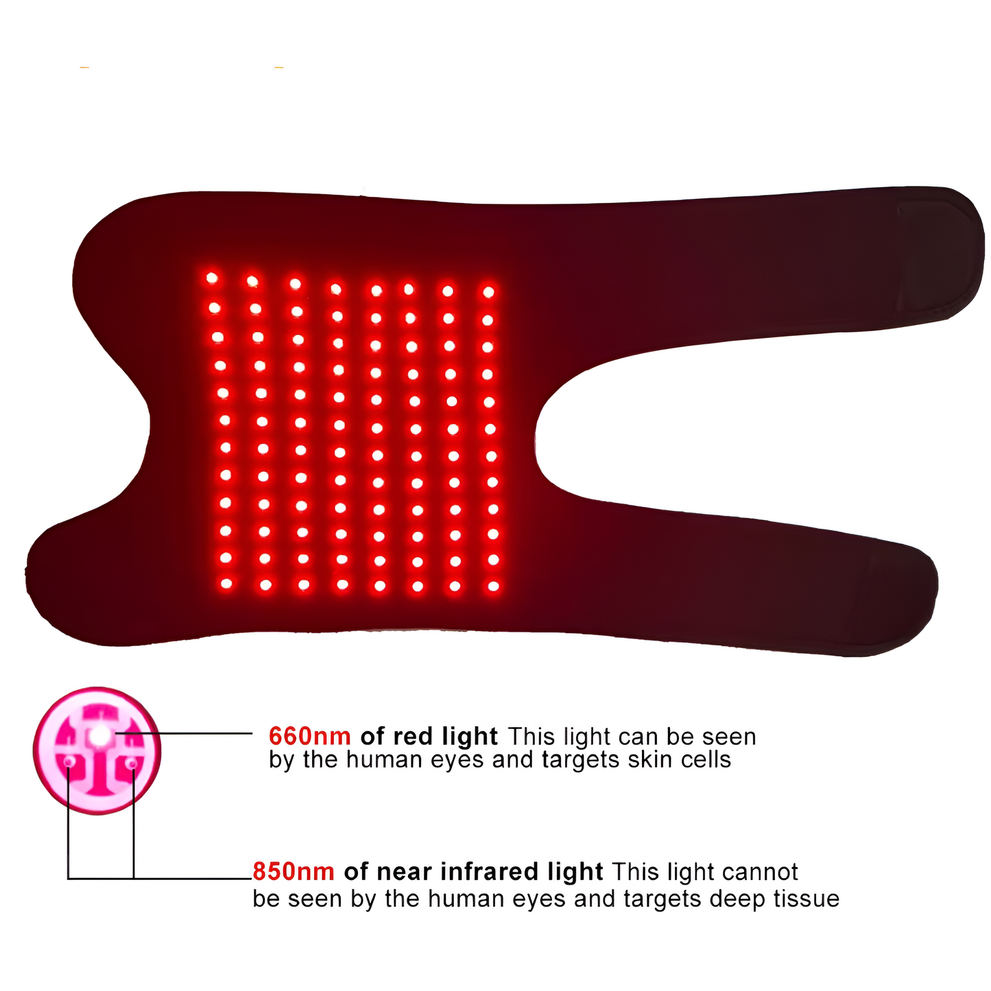 Therapeutic Red Light Knee Support Wrap for Pain Relief
