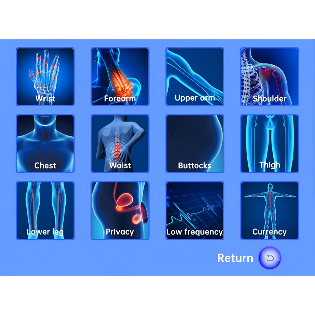 Portable Elbow Pain Relief Therapy Device with Color Display