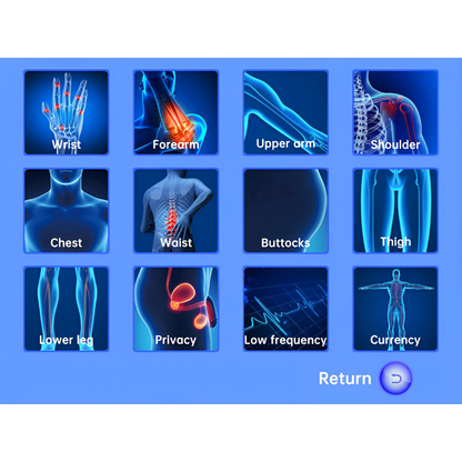 Portable Elbow Pain Relief Therapy Device with Color Display