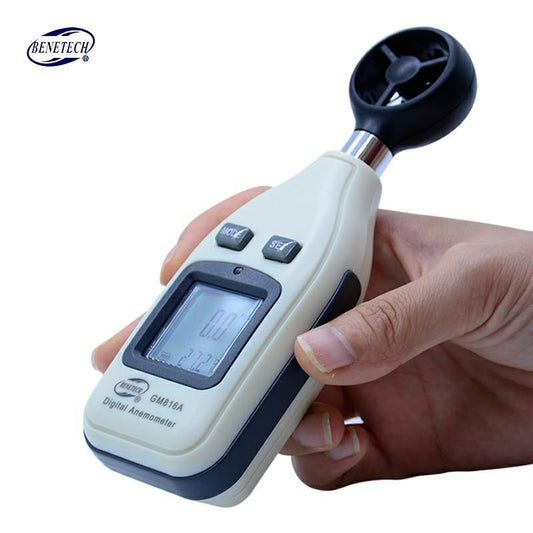 Portable Digital Anemometer With Backlight Display - Lusomart