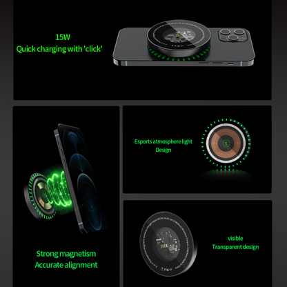 Slim LED Night Light with Wireless Charging Pad