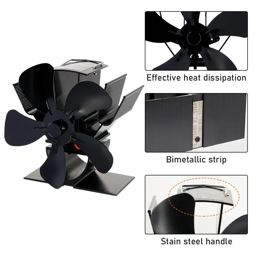 Eco Friendly Wood Burning Stove Fan Heater