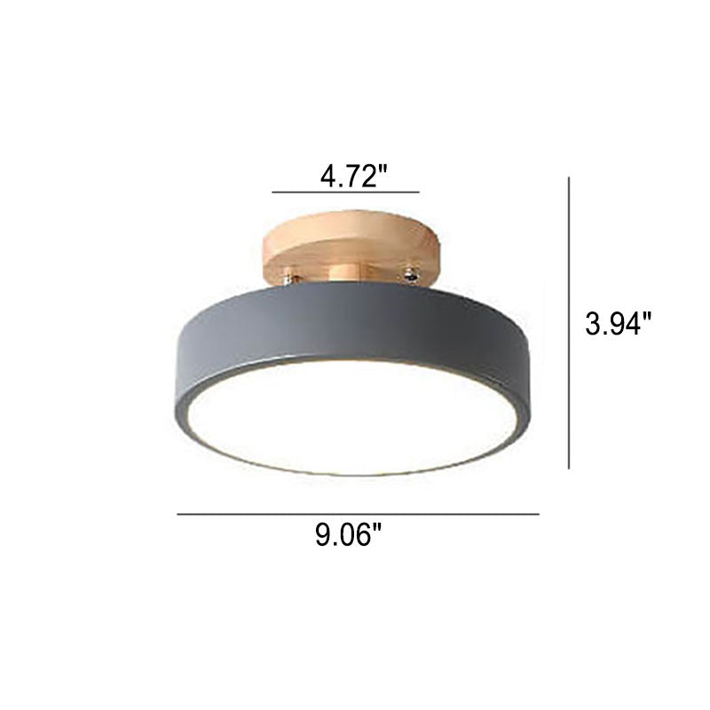 Natural Wood LED Ceiling Light Fixture