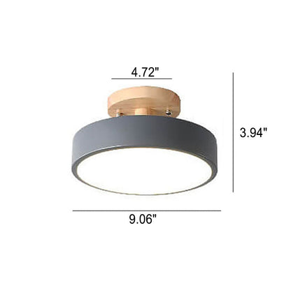 Natural Wood LED Ceiling Light Fixture