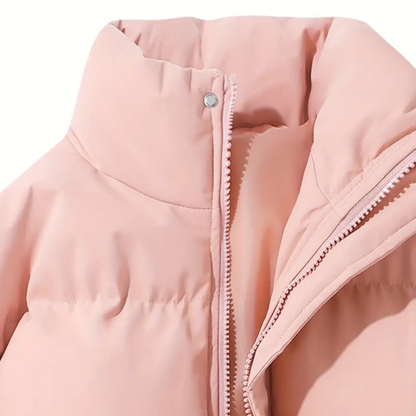 Warm Women's Hooded Puffer Coat for Winter