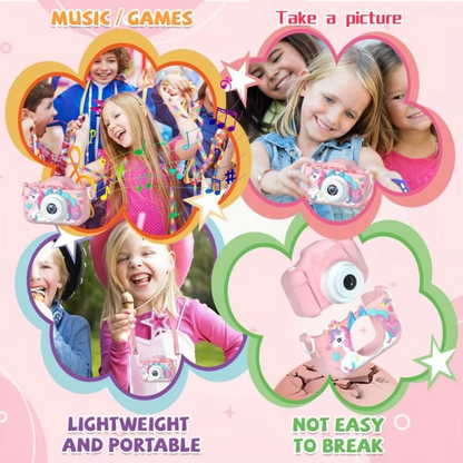 Fun Kids Digital Camera with 32GB and Rechargeable Battery
