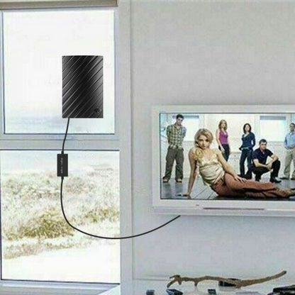 Ultra HD Indoor TV Antenna - Long Range 4K Receiver