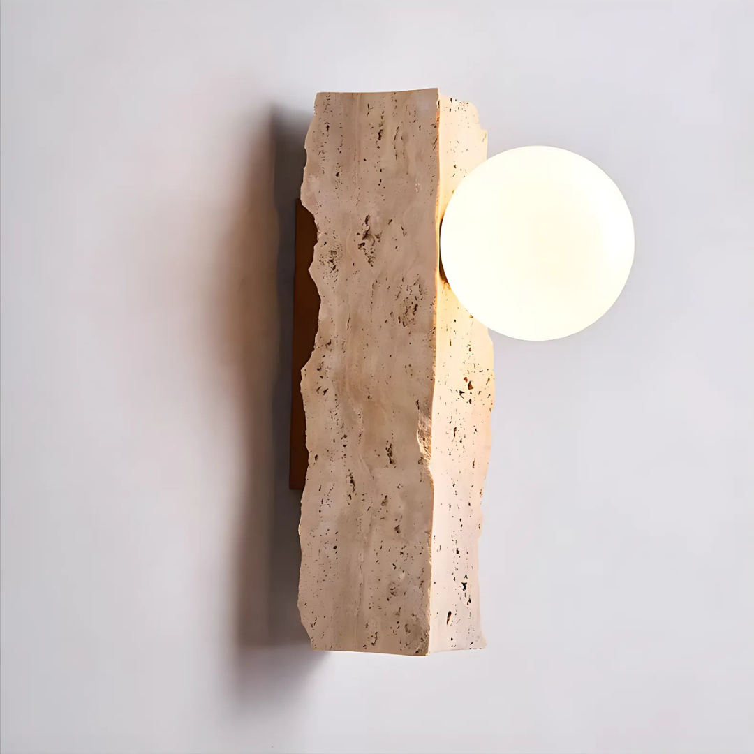 Rustic Natural Stone Wall Light G9 LED Sconce