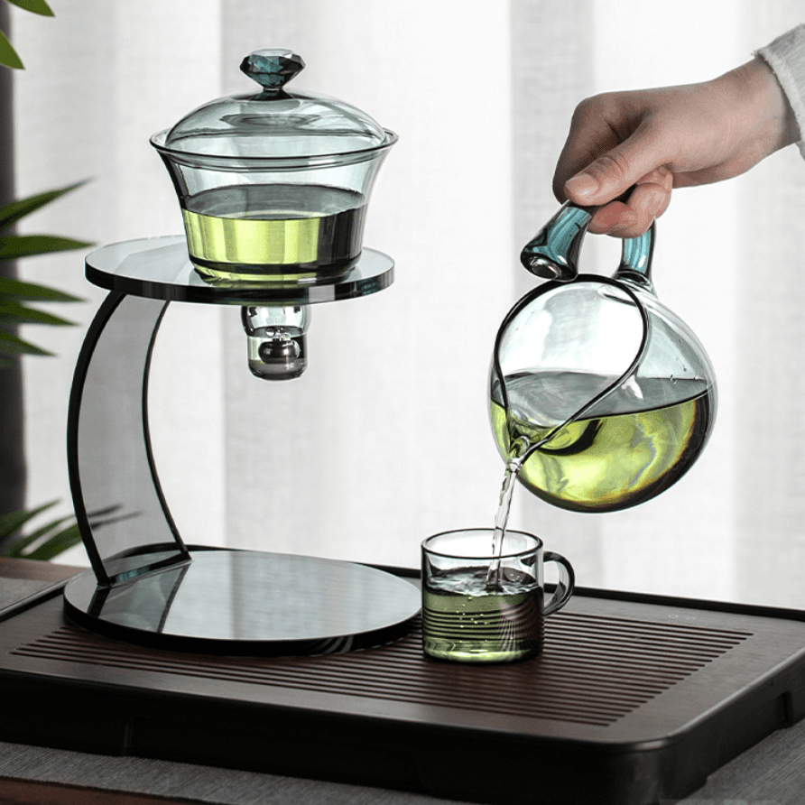 Elegant Glass Automatic Tea Infuser