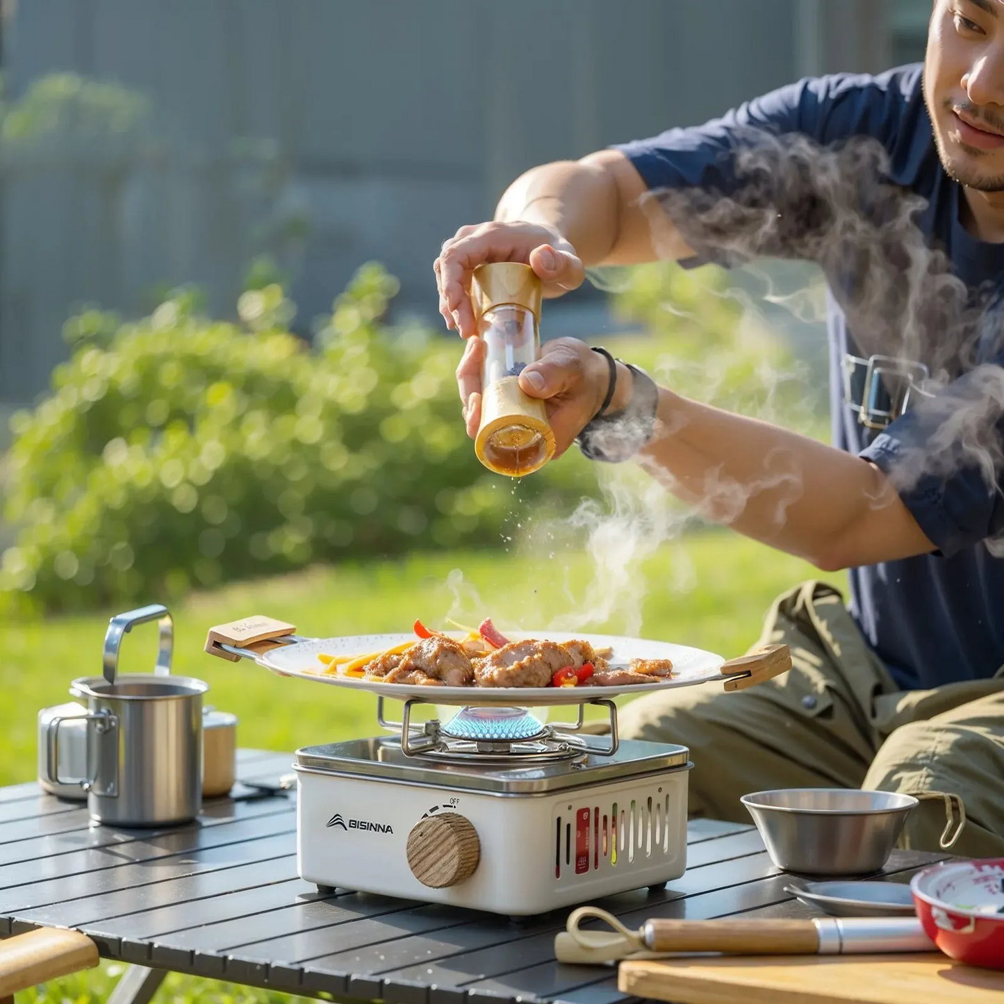 Compact 2800W Portable Gas Camping Cooker - Lusomart