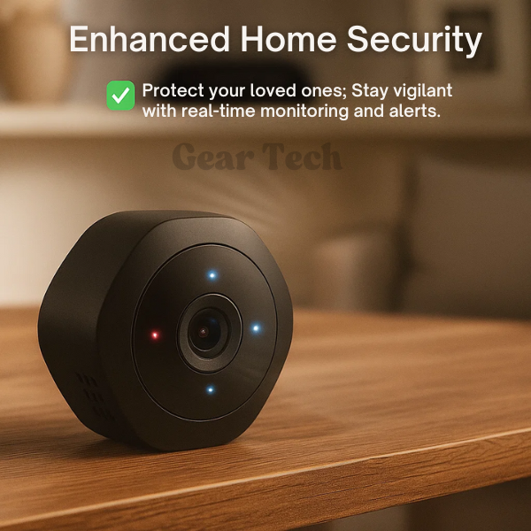 Compact WiFi Home Security Camera 1080P Night Vision