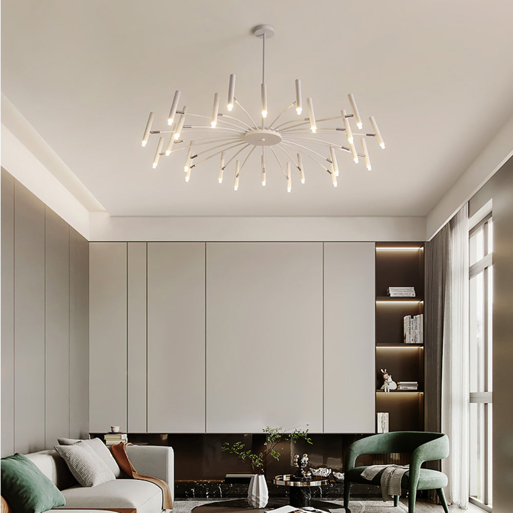 Luxury Gold Black Crystal LED Chandelier Light Fixture