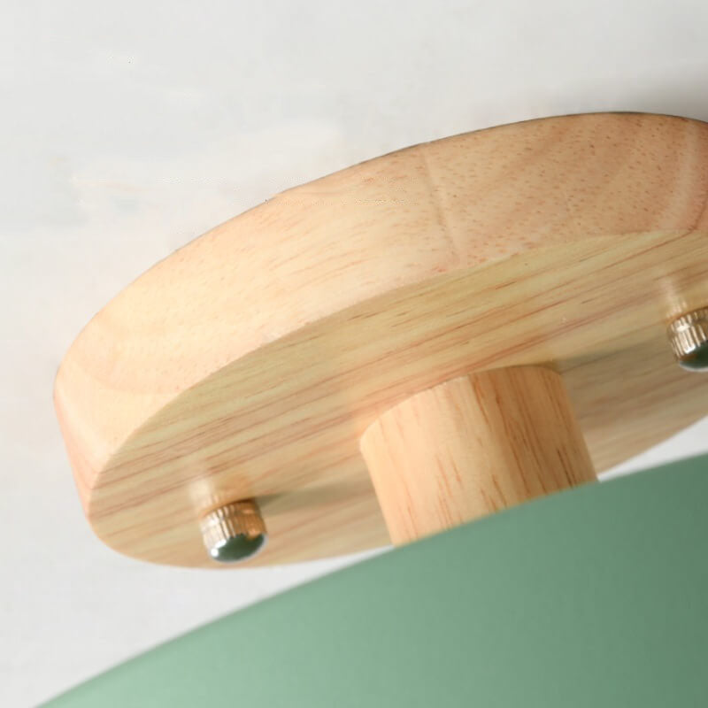 Natural Wood LED Ceiling Light Fixture