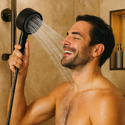 Luxury Shower Head - Rain Shower Spray & Low Flow Design