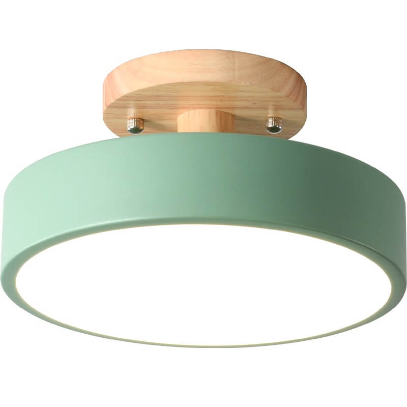 Natural Wood LED Ceiling Light Fixture