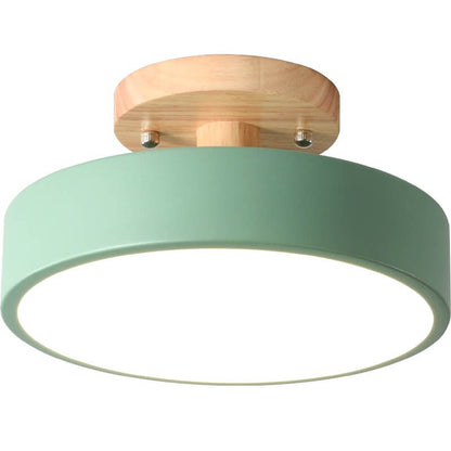 Natural Wood LED Ceiling Light Fixture