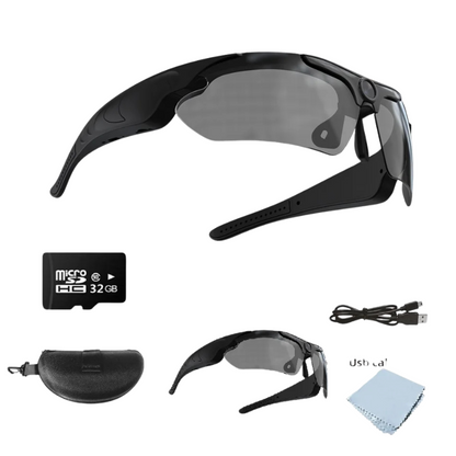 Outdoor Waterproof Spy Camera Sunglasses 1080P