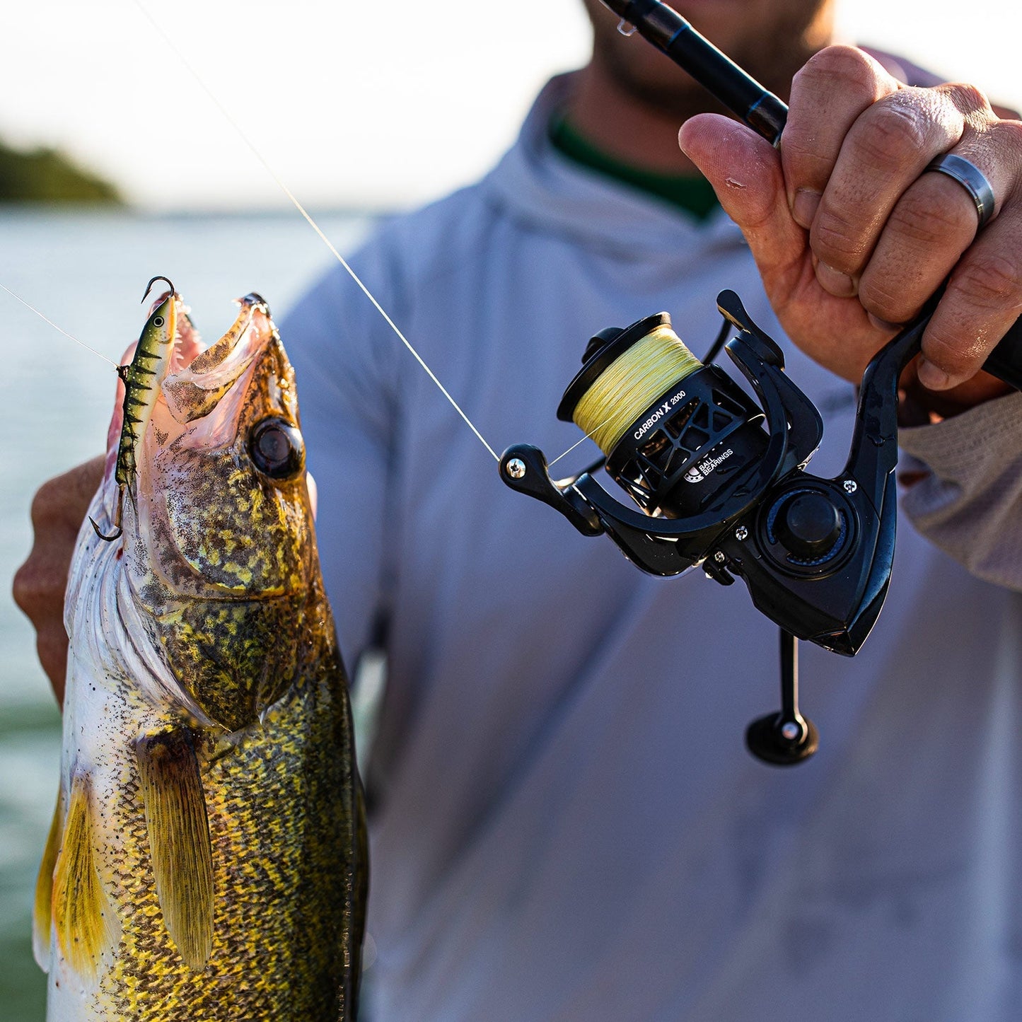 Lightweight Carbon Ice Fishing Spinning Reel 500 1000