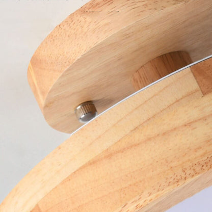 Natural Wood LED Ceiling Light Fixture