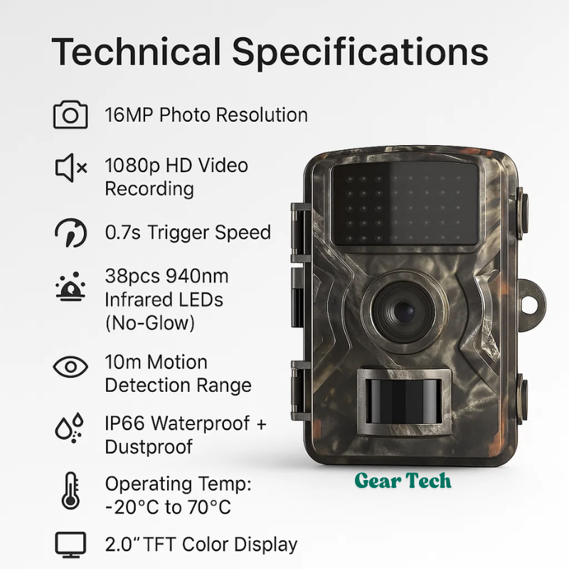 Motion Activated Night Vision Trail Camera