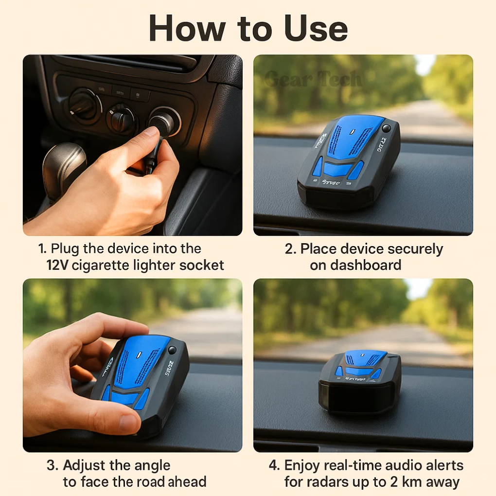 Advanced UK Radar Detector - Long Range Speed Alert