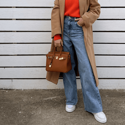 Classic Faux Leather Tote Bag for Daily Use