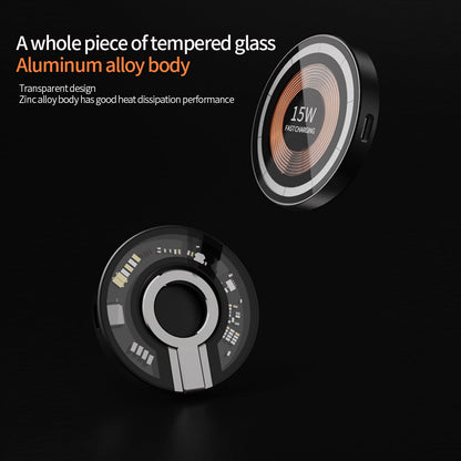 Compact Fast Wireless Charging Phone Stand