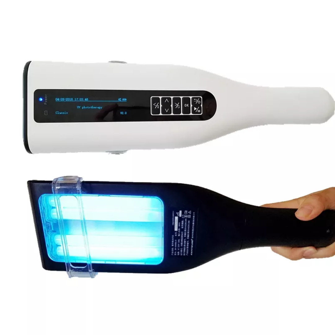 Compact UVB Light Therapy Lamp for Skin Treatment