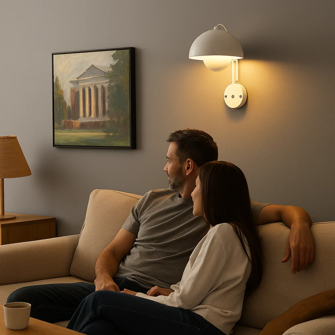 Elegant LED Wall Light – Floral Pattern & Soft Glow