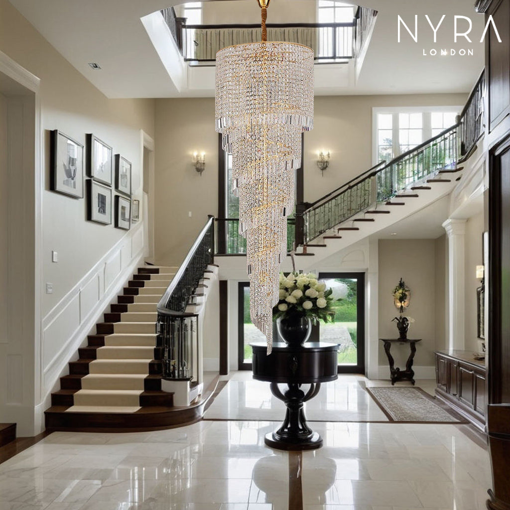 Elegant Stairway Crystal Chandelier - Lusomart