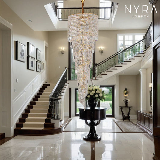 Elegant Stairway Crystal Chandelier - Lusomart