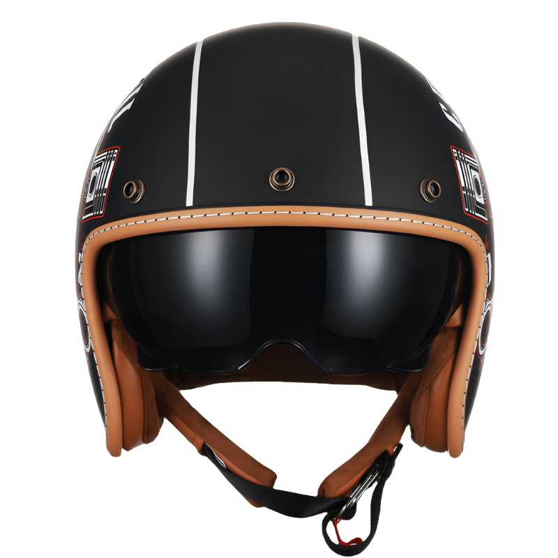 Lightweight Open Face Motorcycle Helmet with Strong ABS Shell