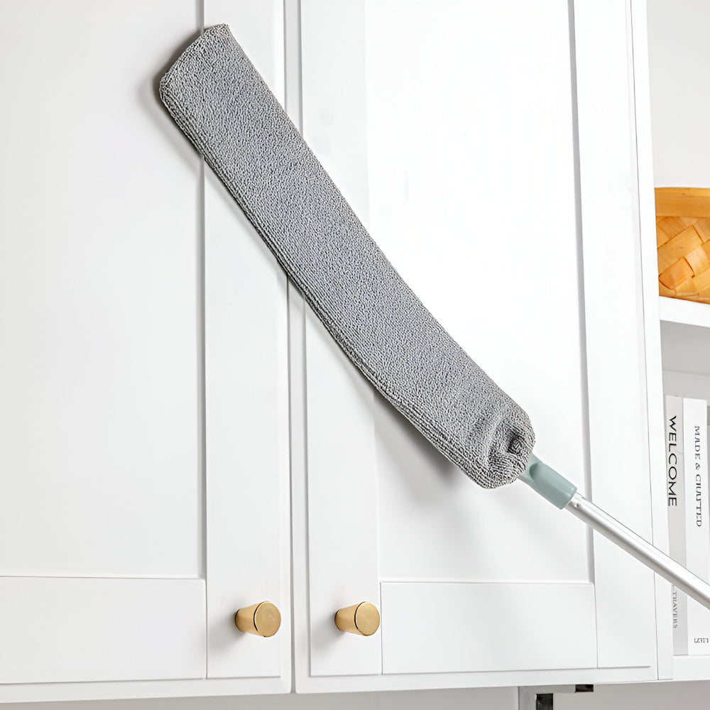 Compact Extendable Microfiber Mop Cleaning Brush Flat Head