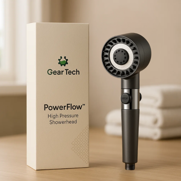 Powerful Turbo Shower Head For Extra Water Pressure