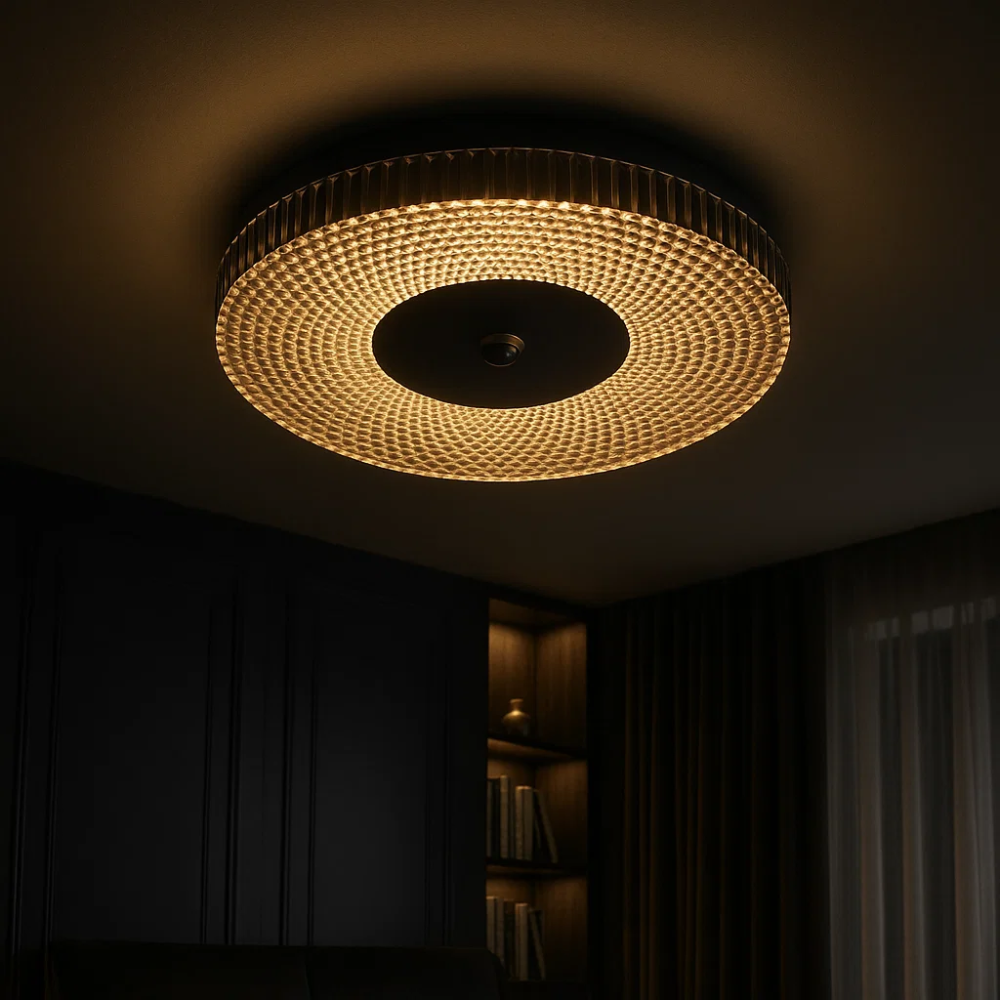 Slim Modern LED Ceiling Light in Metal Finish
