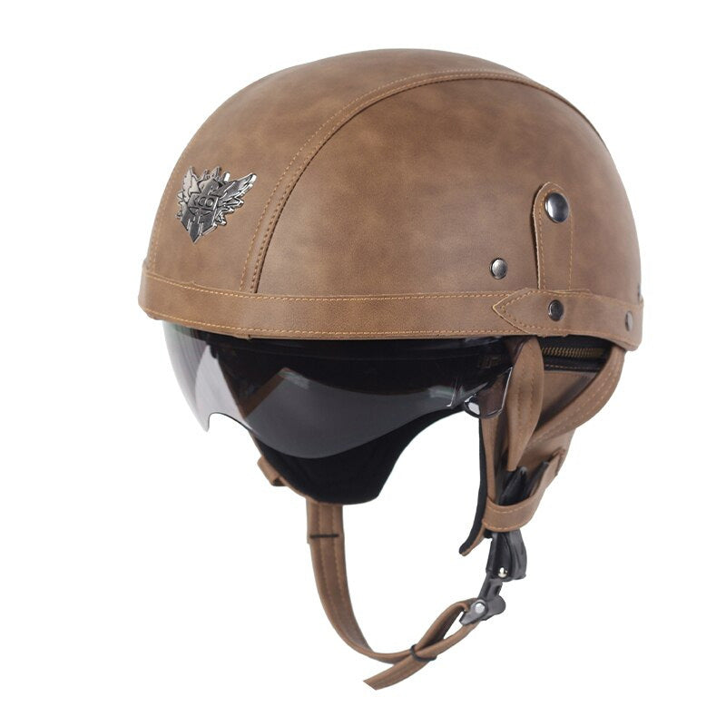 Classic Motorcycle Helmet with DOT Certified UV Protection
