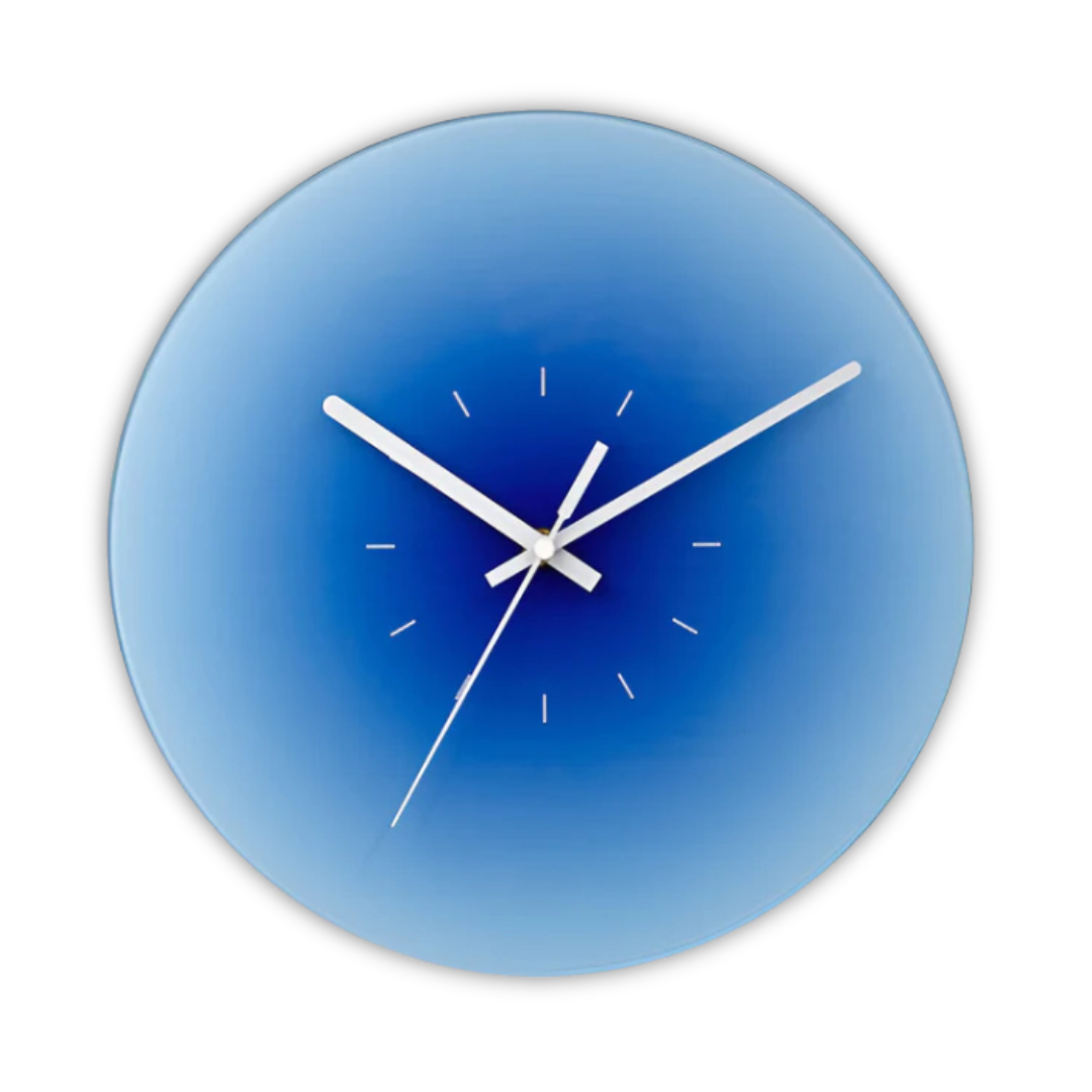 Silent Modern Glass Wall Clock