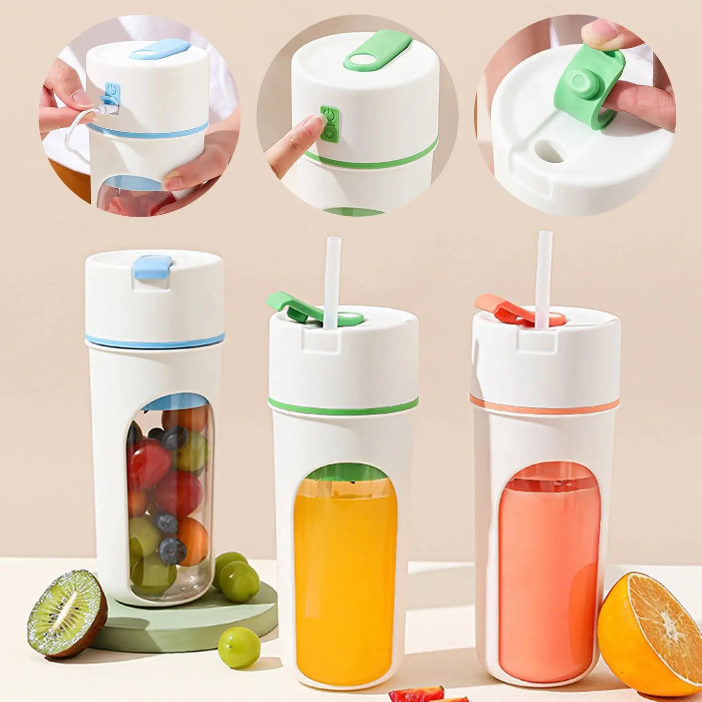 FreshSqueeze™ - Portable Blender and Juicer 480ml Inovessa